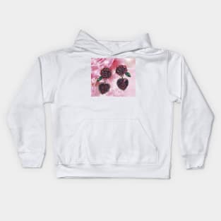 Earrings with Roses Kids Hoodie